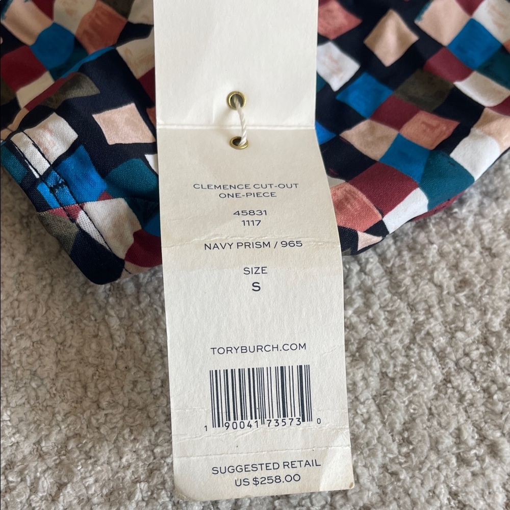 NWT Tory Burch Clemence Cut-Out One Piece Swimsuit - Small - Picture 6 of 6